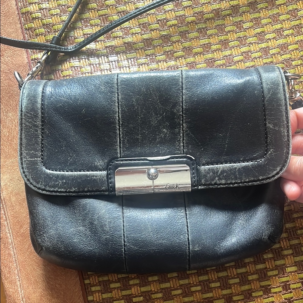 Coach Black Crossbody Bag with Structured Design